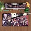 900x400mm Computer Keyboard Desk Mats Hot Anime Danganronpa Speed Mouse Pad Non-slip Gaming Laptop Carpet PC Rubber Accessories