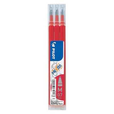 Pilot Frixion Rollerball Kalem Yedeği 0.7mm 3'lü Paket (Kırmızı)