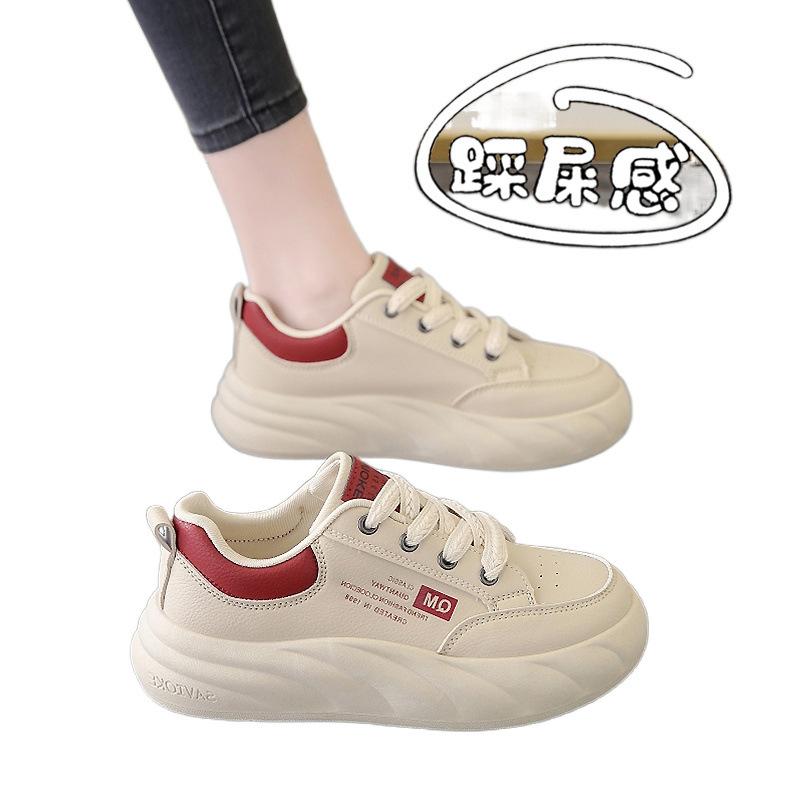 Board Shoes New Spring and Autumn Small Size Pregnant Women Sports and Leisure Shoes Not Tired Feet Thick-soled Muffin Shoes