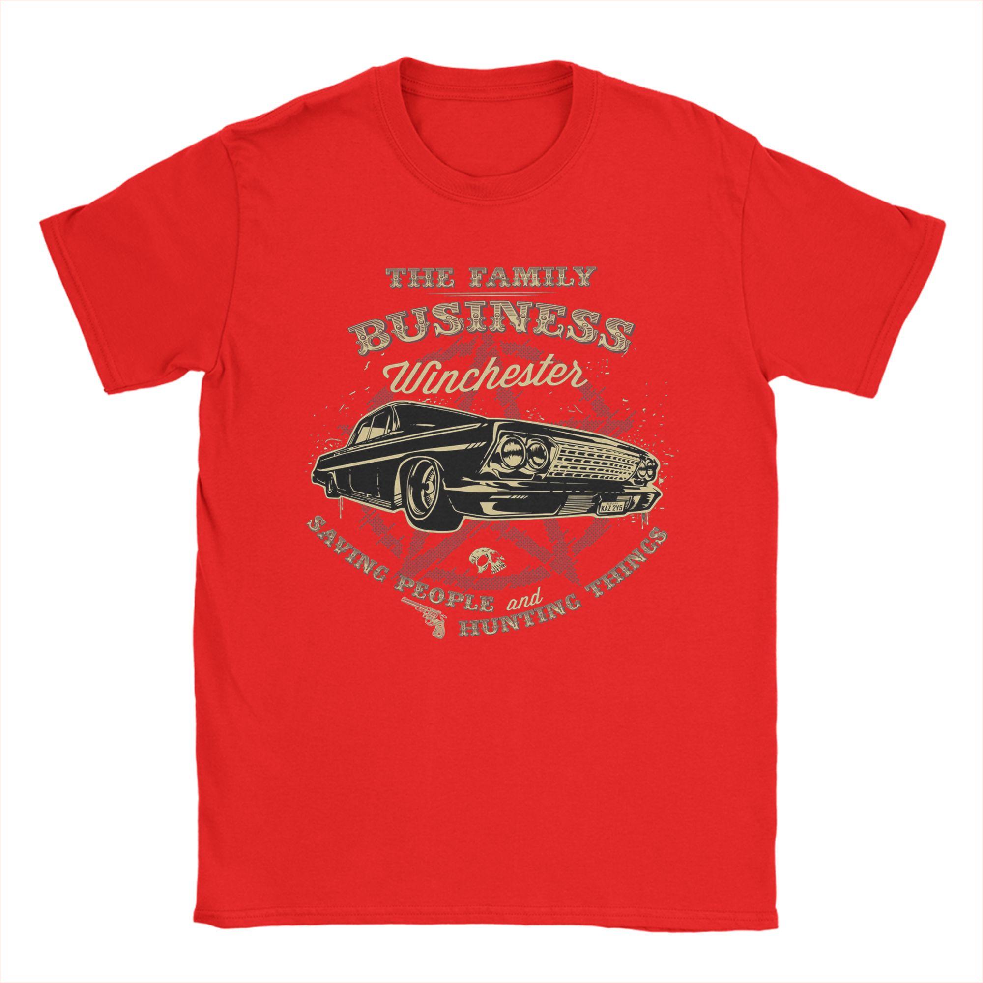 Unisex TShirts The Family Business Supernatural Cool Pure Cotton Tees Short Sleeve T Shirt Crewneck Clothes Big Size S