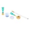 Wax Sealing Stamp Kit Tridimensional Clear Pattern Detachable Handle Delicate Wax Vintage Wax Sealin