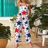 Women’s Casual Sleeveless Jumpsuit With Printed Jumpsuit, Fashionable And Loose Jumpsuit