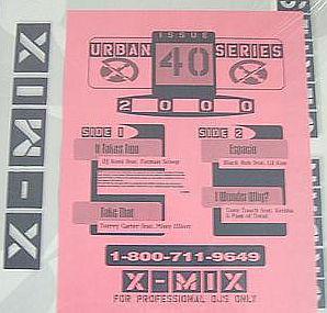 

12inch Record VARIOUS - X-Mix Urban Series 40 XU40 X-Mix US Rap & Hip-Hop/R&B Used