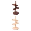 Wooden Jewelry Organizer Rotatable Earring Holder Show Case Key Storage Rack  Entrance Door