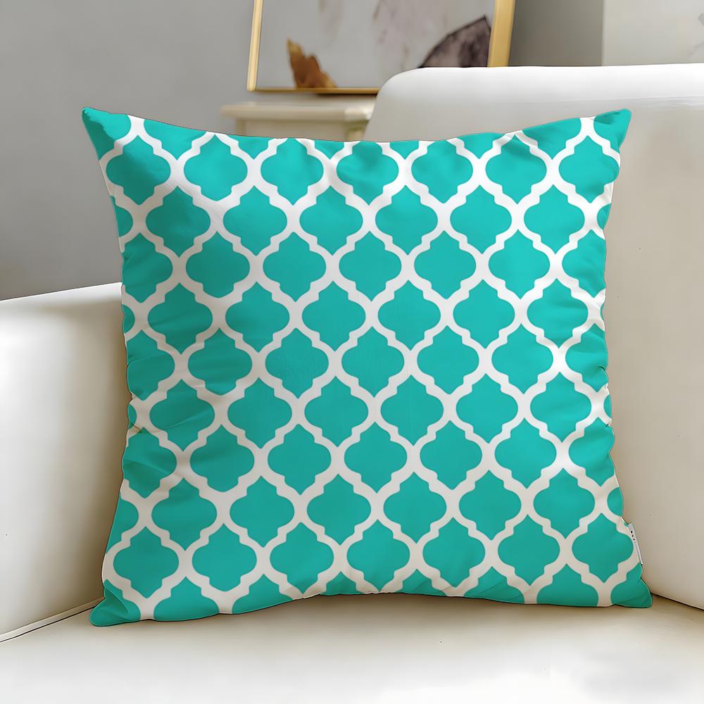 Moroccan Pattern Cushion Cover Soft & Easy-Wash Pillow Case – Versatile For Couch, Bed, Travel And Office