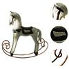 Wooden Horse Figurine Animal Sculpture Gift Retro Design Display Ornament for Shop Home Decor Christmas NightStand Wedding
