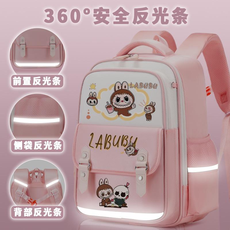 Lightweight schoolbag Junior high school girls high value large capacity primary school students three four five six backpack