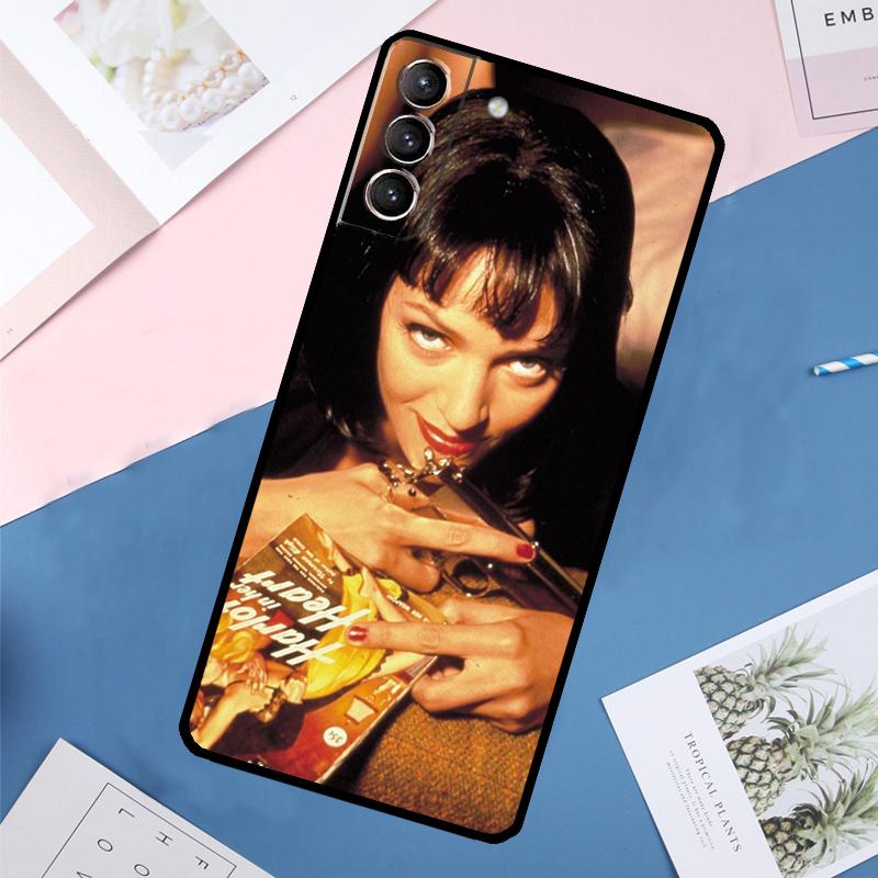 Pulp Fiction Movie Poster Case For Samsung Galaxy S24 Ultra S21 S22 S23 S25 Ultra S9 S10 Plus S20 FE S25 FE Back Cover