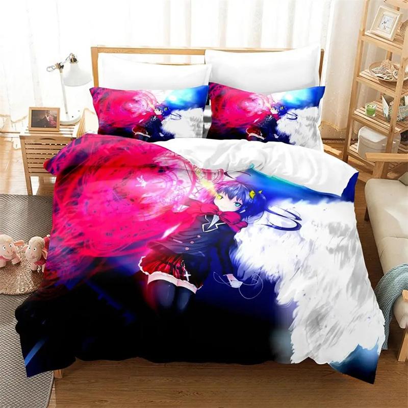 

Comfortable Vibrant Single Twin Queen Anime Love Chunibyo Other Delusions Girls Adult Size Quilt Comforter (quilt)-EU Single(135*200cm)3pcs
