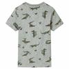 T-shirt pour enfants mélange kaki clair 92/104/116/128/140