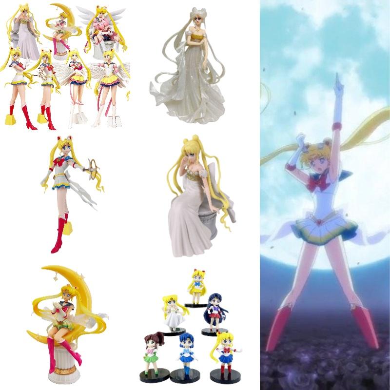 Authentic Pvc Sailor Moon Figures Complete Q-version Set
