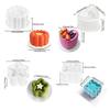 Round Heart Star Square Bento Cake Silicone Mold Chocolate Mousse Mould Soap Candle Gypsum Making Moulds Kitchen Bakeware