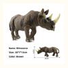 27.5cm Big size Black rhinoceros African animal toys wild animals Simulated Model PVC Figures Toys Model Action Figure Toy