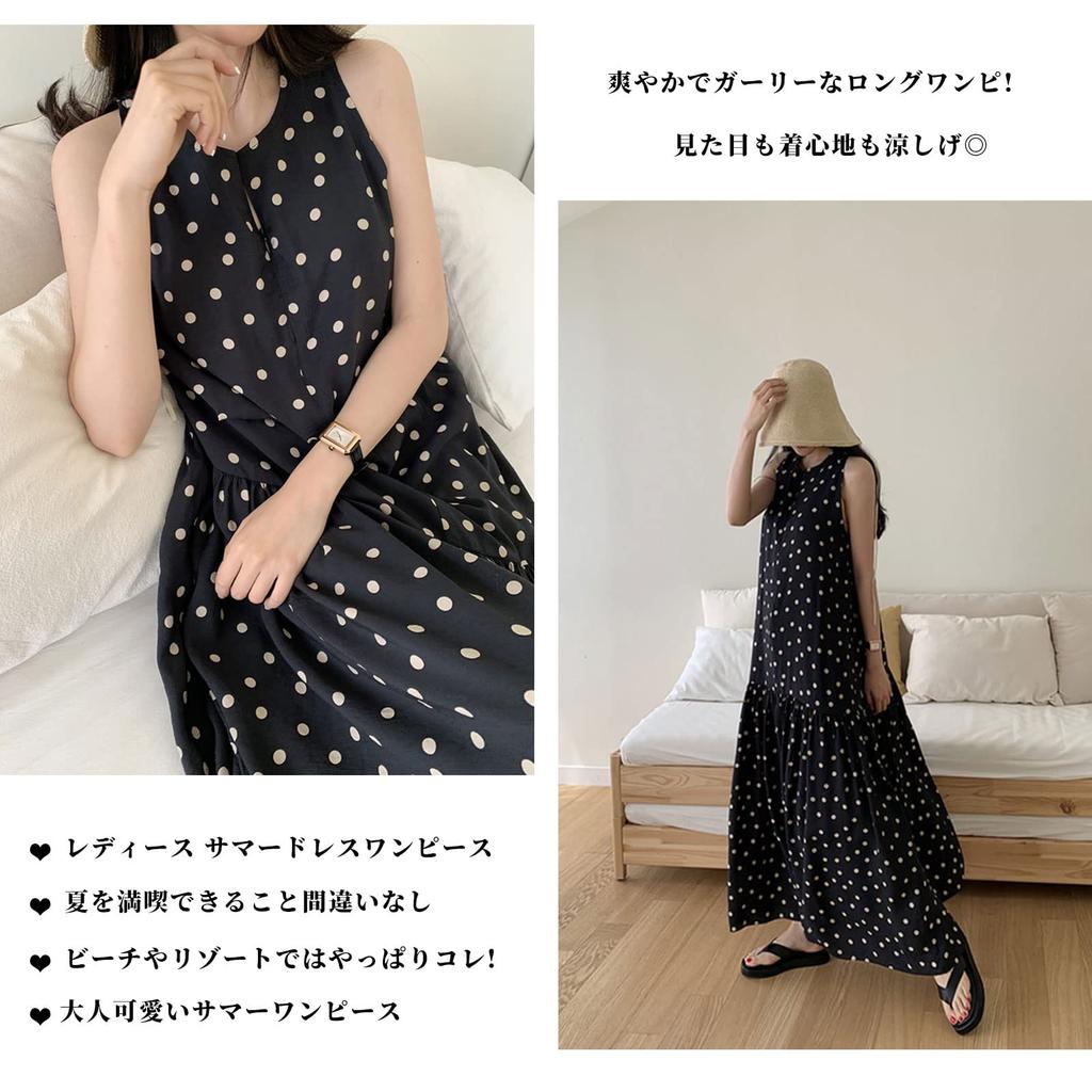 WoauNuiHll Long Sleeveless Polka Dot Print Plus Sizes Loose Zipper Women's Dress, Available, Elegant, Fit, Flattering, Detail, Ruffles, Slimming,