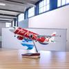 1/150 Scale 47cm Airplane 320 A320 Aircraft AirAsia Airline Model W Light and Wheel Plastic Resin Plane Collections Available