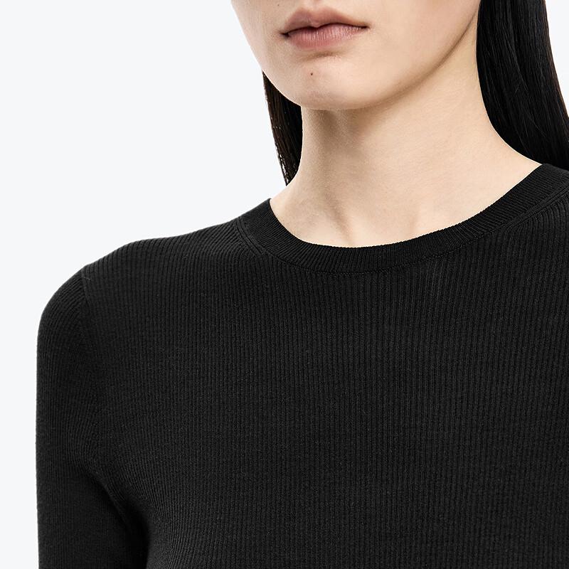 JNBY 2025 Autumn New Slim Fit Short Sleeve Knit Top