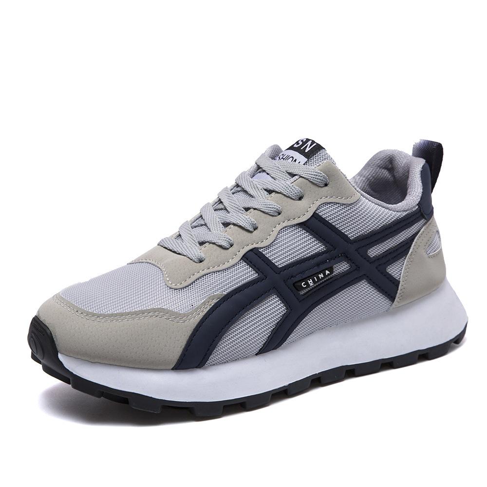 

2024 нове чоловіче повсякденне спортивне взуття модна дихаюча зручна спортивна дошка сітчасте бігове взуття татове взуття 41