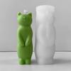 1PC Cartoon Kätzchen Silikon Form Handgemachte Aromatherapie Kerze Gips Ornament Form DIY Nette Katze Handwerk Machen Formen