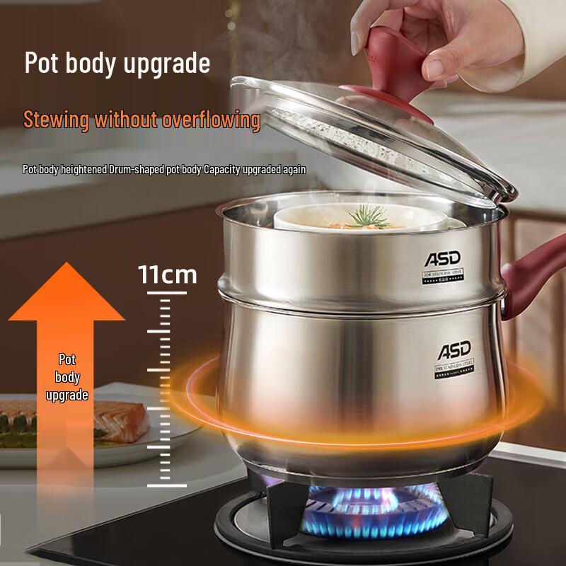 ASD 316L Stainless Steel Baby Food Saucepan