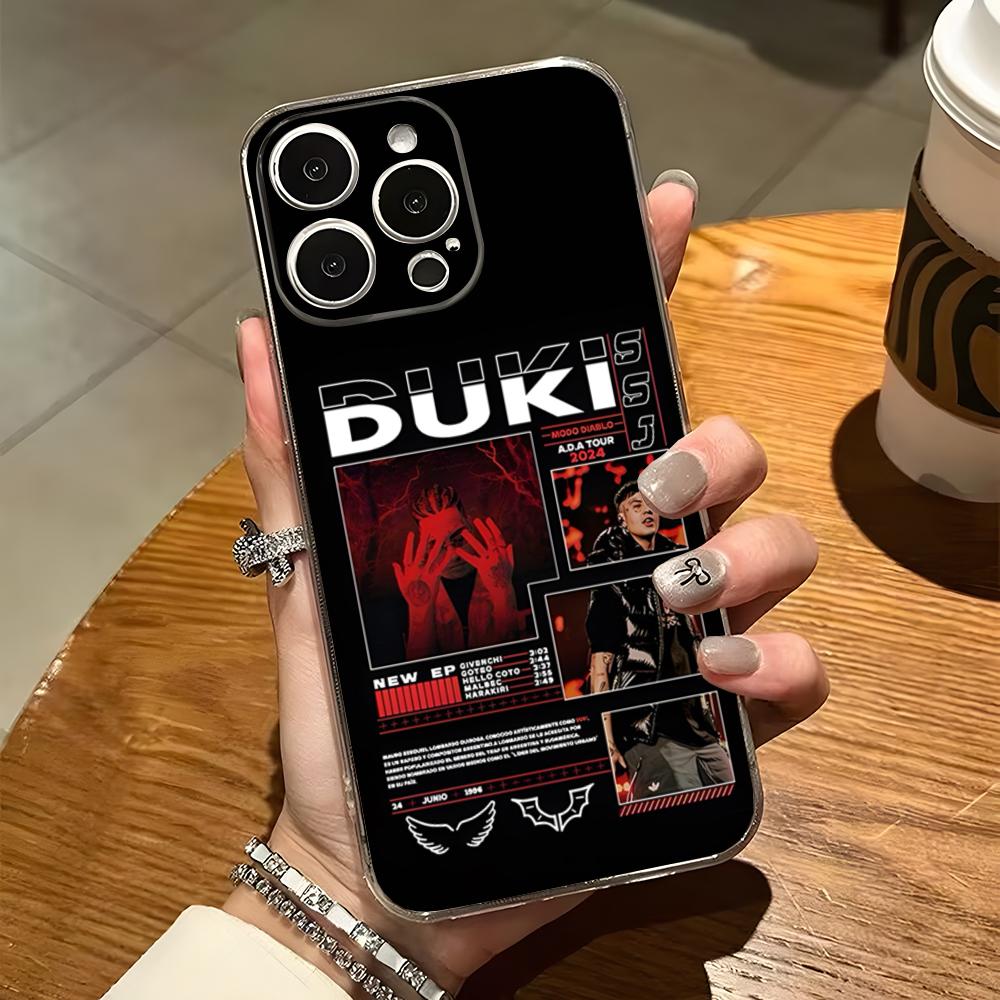 

Чехол для телефона Duki Rapper Antes De Ameri для iPhone 15 Pro Max 14 16 Plus 11 12 Mini 13 Pro 7 8 X XR XS SE Прозрачная задняя крышка iPhone13 Pro
