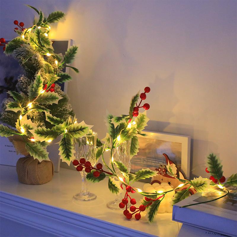 

Световая рождественская гирлянда на 20 светодиодов, 1 набор - 200 см Праздничная гирлянда - Идеально для зимних и новогодних праздников