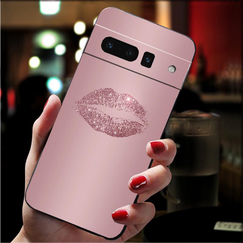 

Phone Case For Google Pixel 10 Pro XL 9 Pro XL 9A 8 7 6 Pro Pixel 8A 7A 6A Pixel 8 7 6 5 Love Pink Gold Rose Google Pixel 5