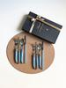 JANGNERON LAGUIOLE Tableware Blue & Sandal Chopsticks Set for 2