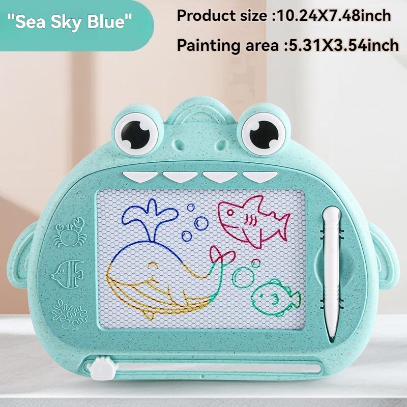 High-Quality Cartoon High-Quality Kidsren S High-Quality Colorfulful High-Quality Magnetic High-Quality Drawing High-Quality Board, Re-Erasable небесно-голубой