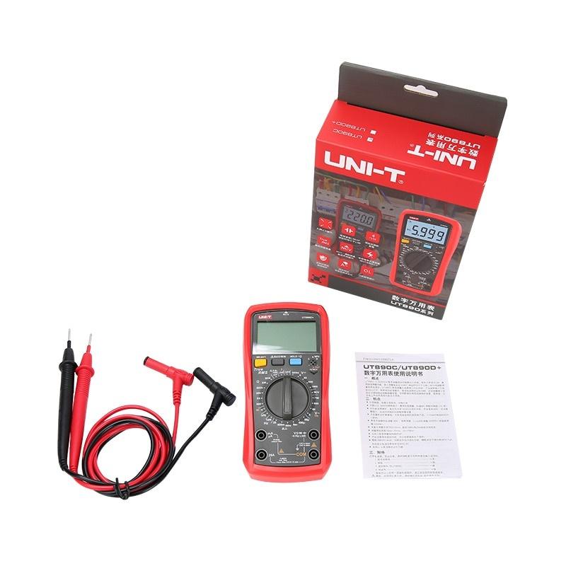 Digital Multimeter UT890C UT890D+ 6000 Counts Manual Frequency Temperature Voltage Ammeter AC DC DMM Capacitor Tester NCV