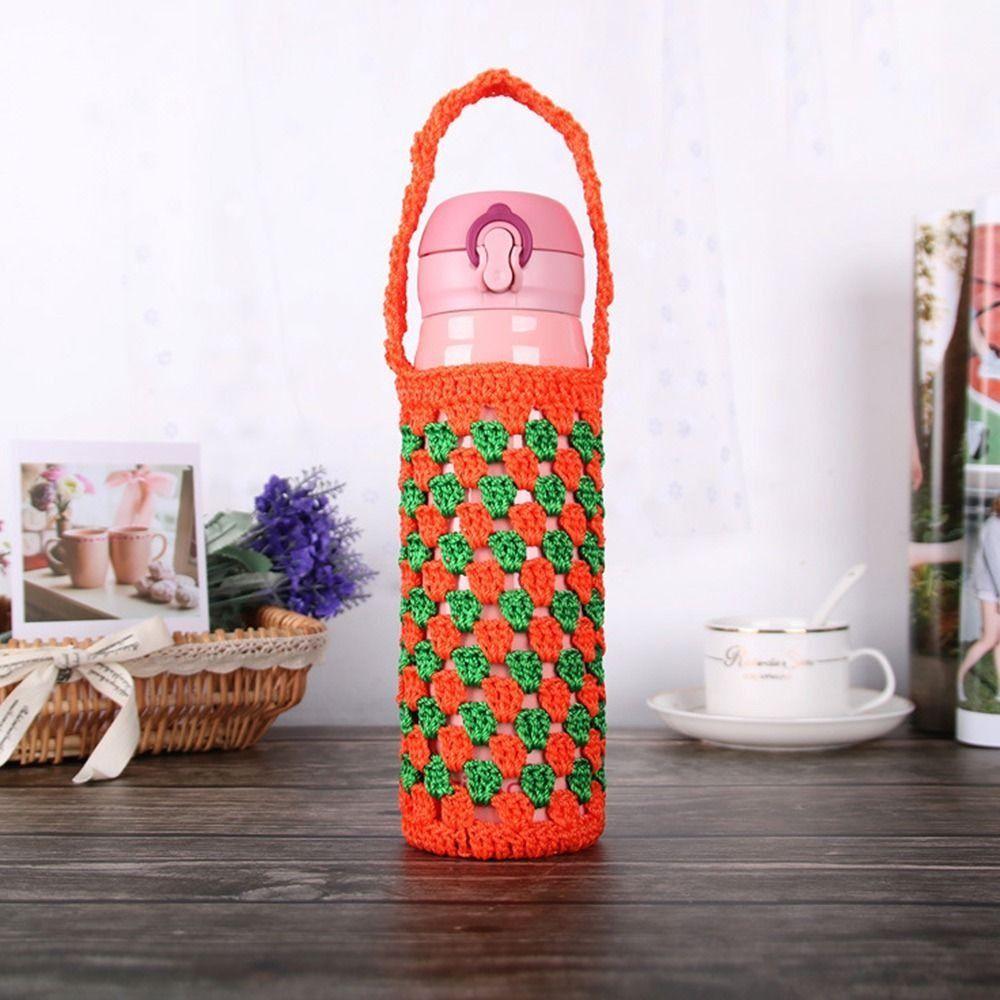 Reusable Cup Sleeve Pouch Knitted Water Bottle Bag Water Bottle Cover Water Bottle Accessories