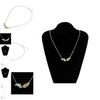 Chic 2021 Womens Metal Necklace With Unique Two-tone Wing Design Ideal For Fashionable Sweater Outfits