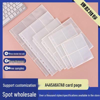 Hochtransparentes Loseblatt-Polaroid-Album – 3-in- & 5-in-Kartenfächer, quadratischer Kartenhalter, verdickte Seiten