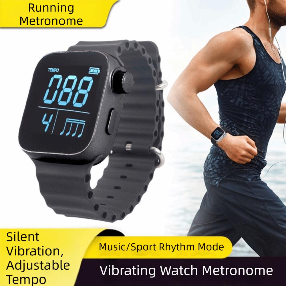Adjustable Strap Vibrating Metronome Watch Pulse Metronomes Piano Violin Guitar Practice