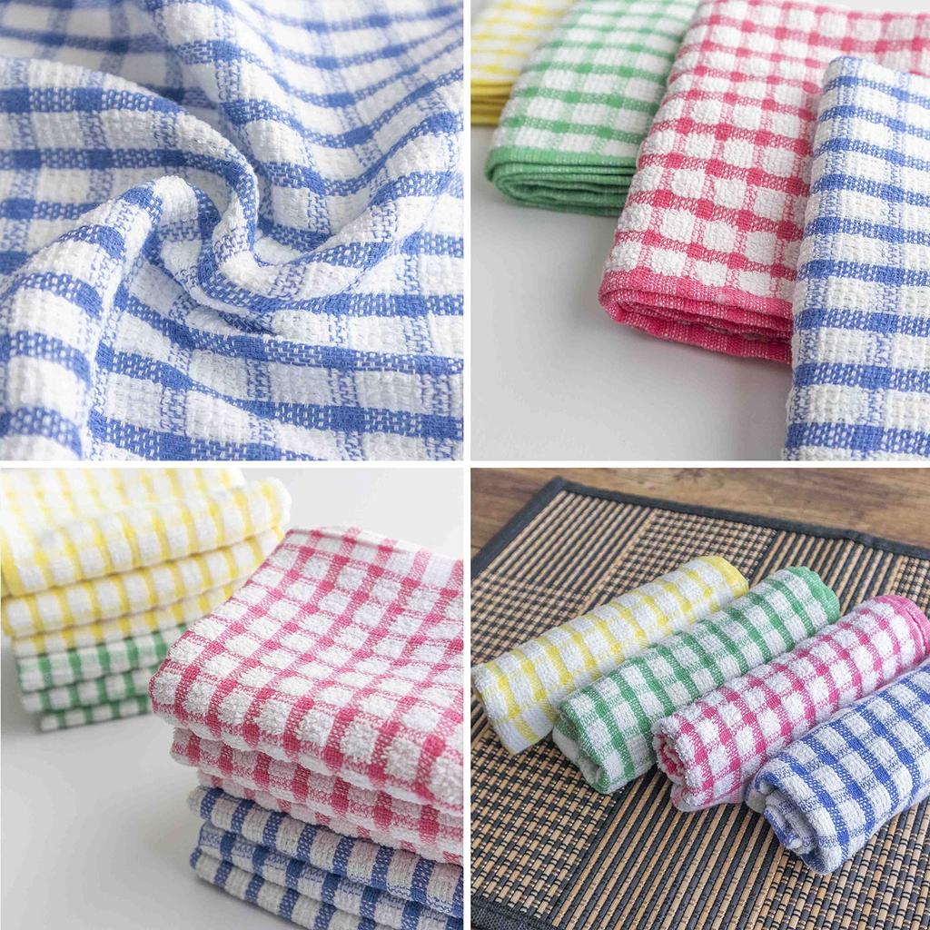 Waffle Kitchen Kitchen Mini Cotton 12 Pieces 1 Towels, 13-Piece Set, Cloths, Towels, Dishcloths, 100% (A. + Piece)