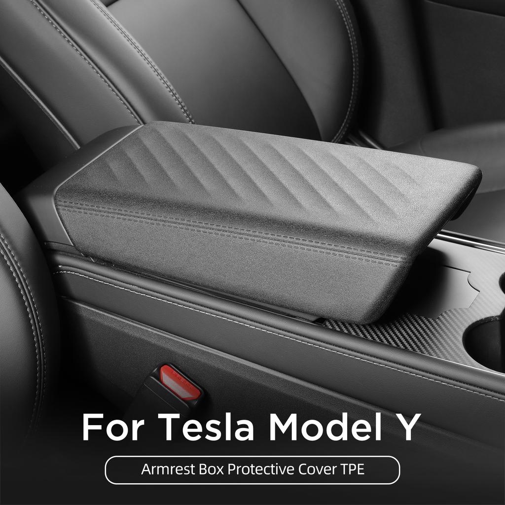 For Tesla Model Y 2025-2025 Armrest Box Protective Cover Central Control Armrest TPE Protector Mat Car Interior Accessories