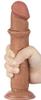 Sliding Skin Dildo 17 X 4cm Brown - LoveToy SlidingSkin - Realistic Dildos