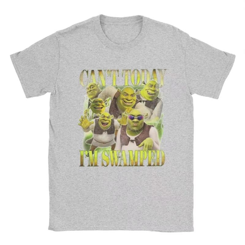 

Cant Shreks Today Im Swamped Hipster Cotton Unisex Women Funny TShirt Casual Tee Top Humorous Short Sleeve Clothes Oversized Y2k 3XL