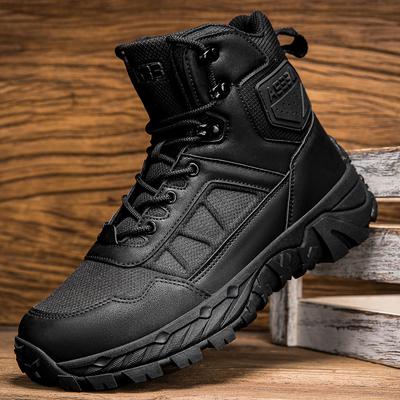 Herrenstiefel Hochwertige Trainingsschuhe Wüstenstiefel Outdoor Bequeme Wanderschuhe Wüstenstiefel Knöchelschuh Herren Arbeits-Sicherheitsschuhe