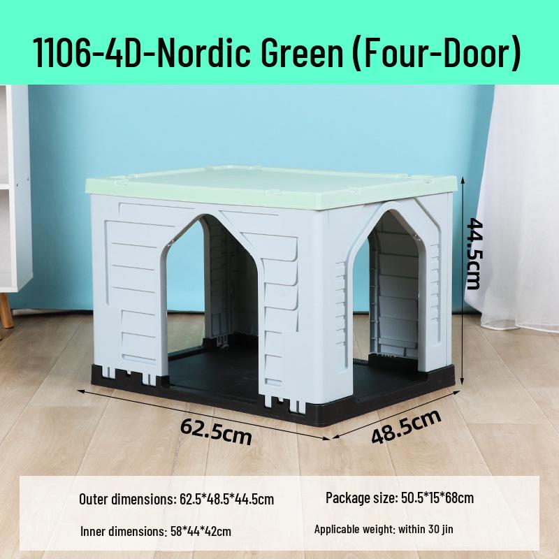 

Pet Villa Flat-Top Indoor/Outdoor Dual-Use House for Cats and Small Dogs, Winter Warm Shelter