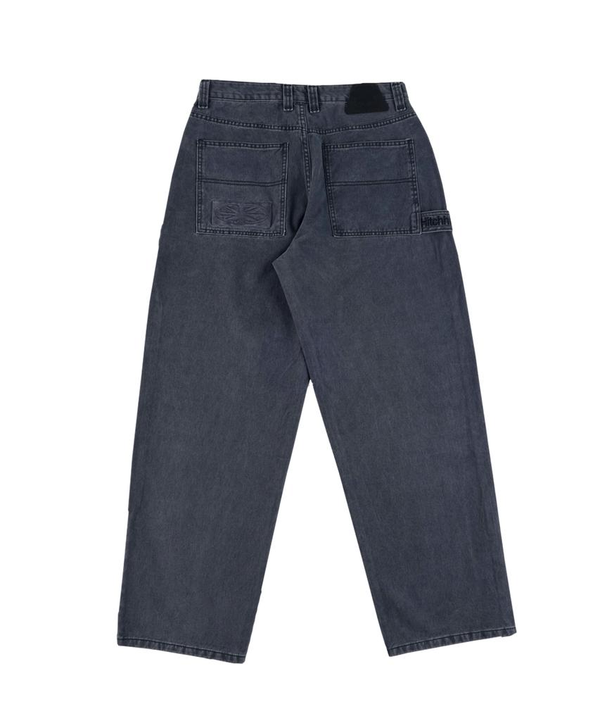Ialtial Hitchhiker Belt Loop Cotton Pants Navy