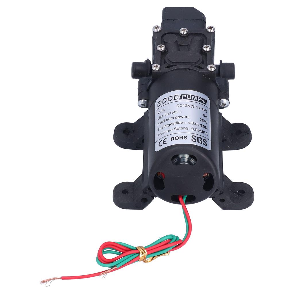3308 Diaphragm Pump Self Priming Spray Pump for Garden Irrigation Car Washing 12V 70W