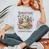 Romantasy Readers Society Cotton Shirt Fantasy Romance Book Tee Dark Romance Reader Book Lover Club Oneck Printed Tops Women