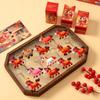 6Pcs Horse Year Themed Party Key Ring Pendant Party Surprise Box Suitable As New Year Gift
