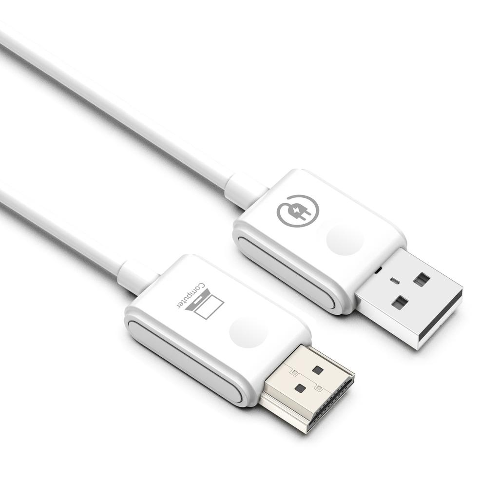 30M HDMI-Compatible Wireless Extender 1080P Low Latency Transmitter Receiver, Screen Mirror Adapter for PC Laptop Smartphone TV Display Streaming