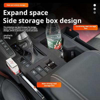 Central Control Gear Storage Box Protective Cover For Toyota Prado LC250 2025 2025 Seat Storage Interior Upgrade Car Accessories
