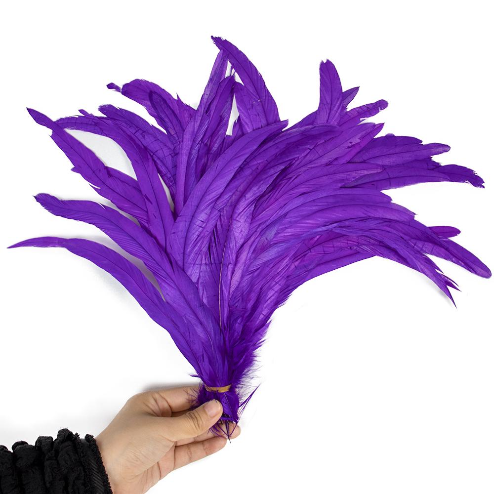 50/100 Stück 25-30cm Hahnenfeder Hochzeitsbasteln DIY Naturfeder Handarbeit Party Feder Karneval Kopfschmuck Dekoration
