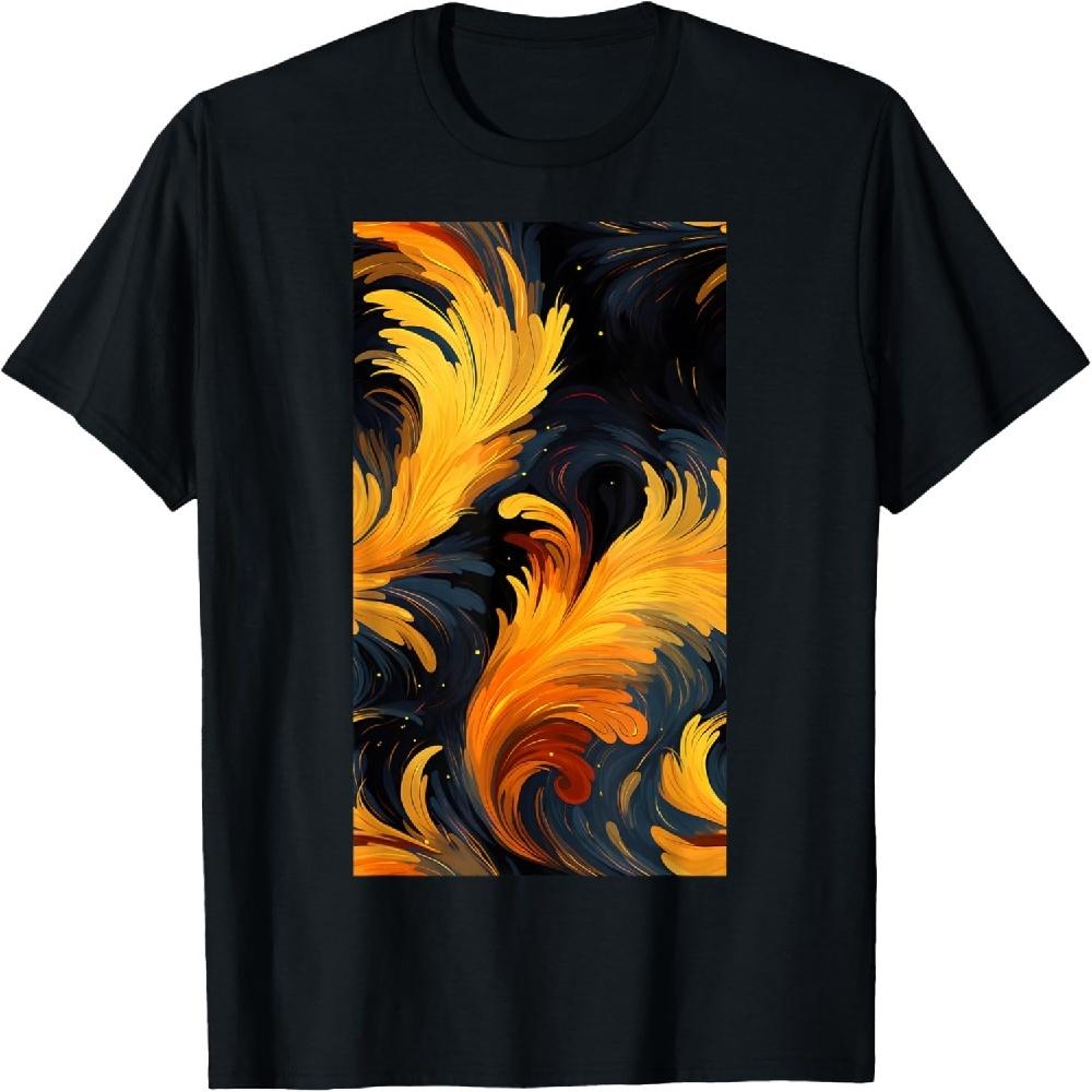 

Abstract Art Vintage Pattern Black And Orange T-Shirt XXXXXL чорний