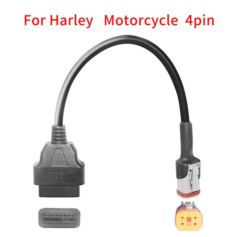 OBD2 Connector Universal K CAN For Motorbike 6Pin to 16Pin Adapter Cables For YAMAHA 3Pin For Honda 4Pin For KTM 6 Pin For Ducat