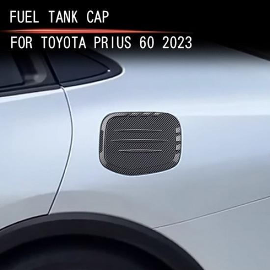 For  Toyota Prius Accessories Carbon Fiber Add-on Gas Fuel Door Cover Cap