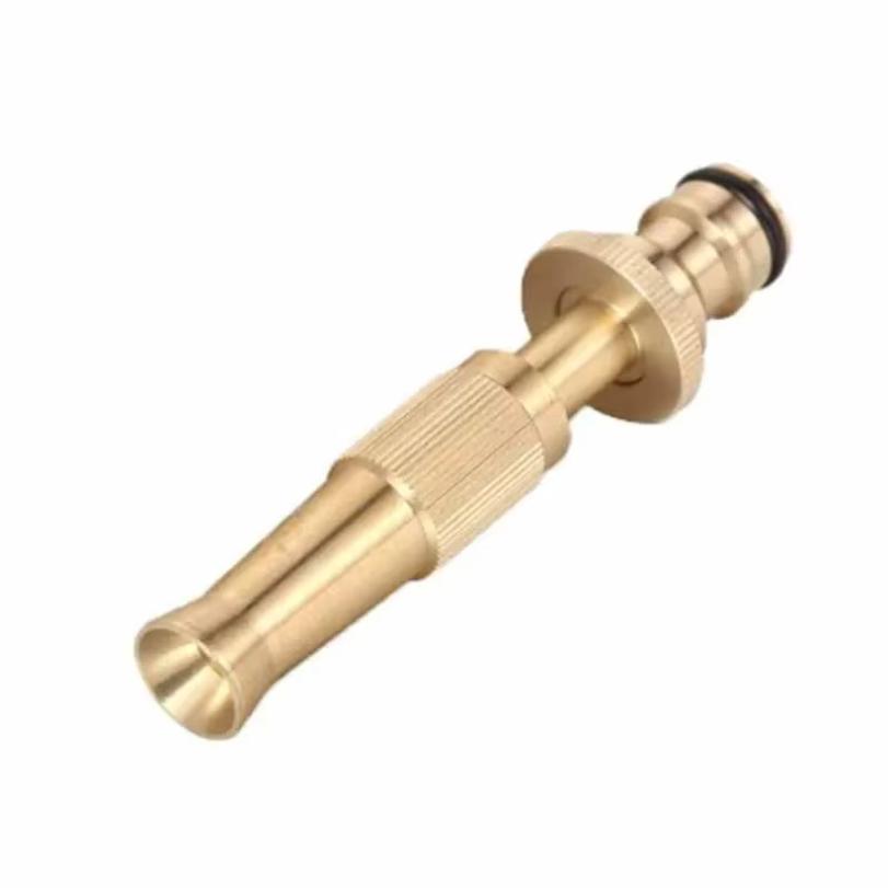 Ugello Spray Pistola ad Acqua Ottone Alta Pressione Spruzzatore a Getto Diretto Connettore Rapido Tubo Giardino Casa Pistola Regolabile